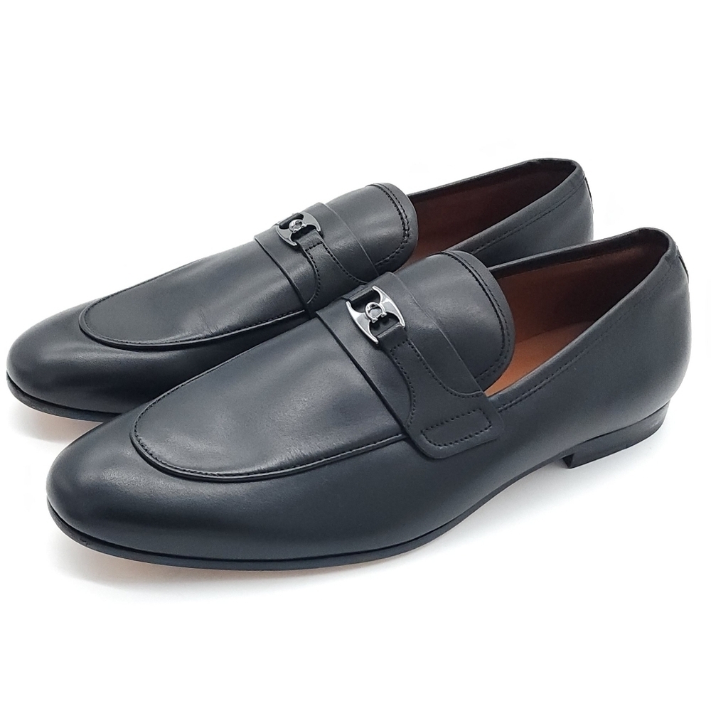 Coach Men's Tanner Black Loafer Slip On Dress Logo Shoe Size 11.5 - Picture 2 of 9